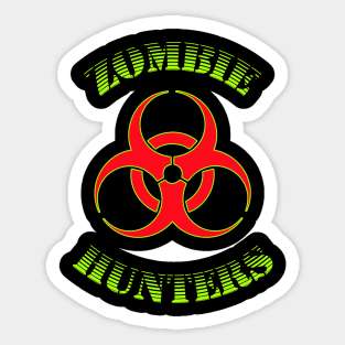 Zombie Hunters Design Bio-Hazard Sticker